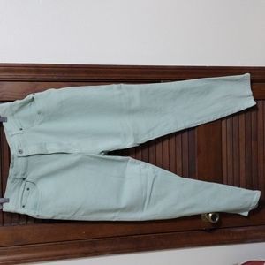 Bill Blass Teal Denim Jeans vintage 18